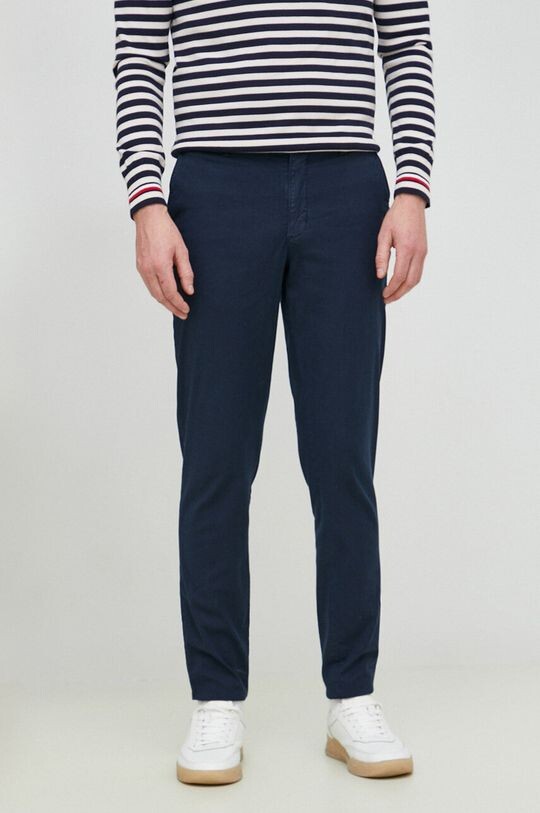 

Брюки из смесового льна Tommy Hilfiger, темно-синий