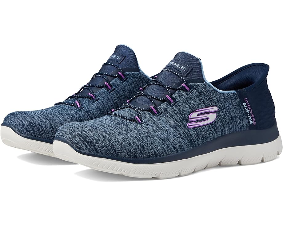Кроссовки SKECHERS Summits - Hands Free Slip-Ins, цвет Navy/Purple кроссовки skechers sport summits navy purple light blue