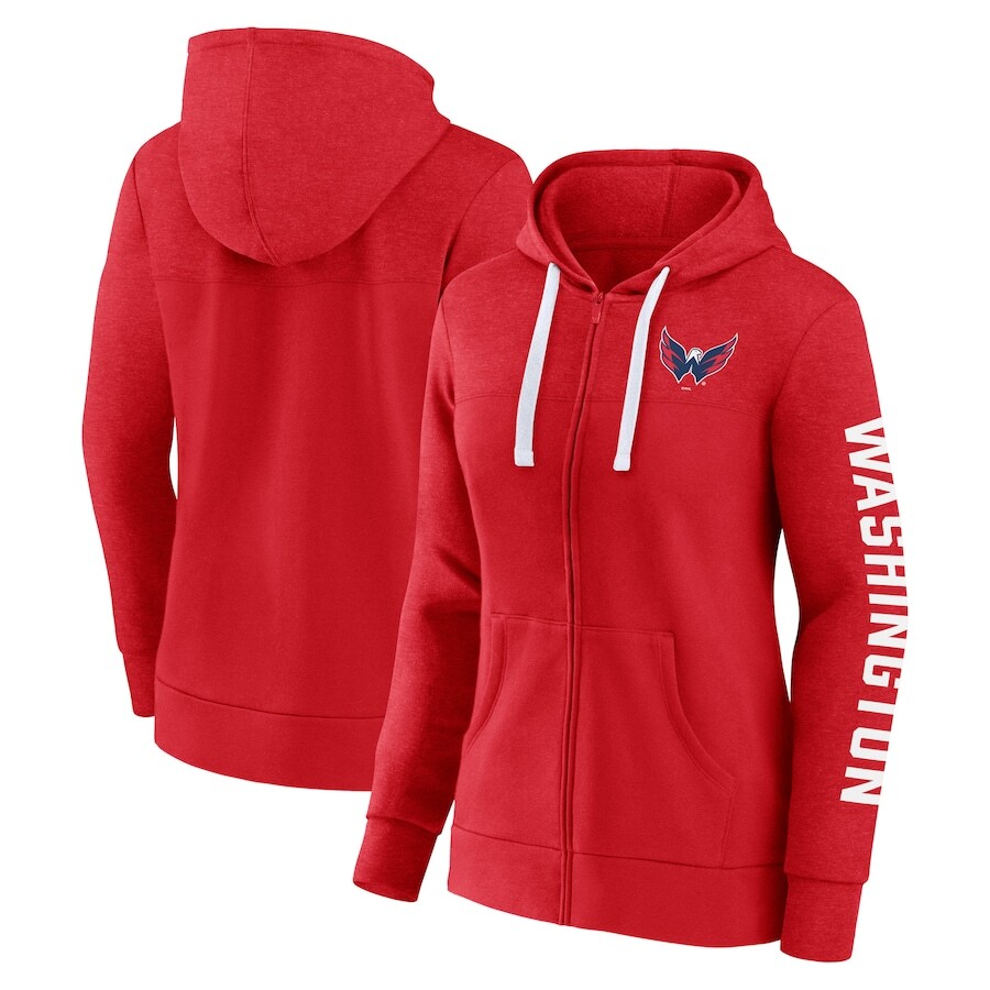 

Толстовка на молнии Fanatics Branded Washington Capitals, красный