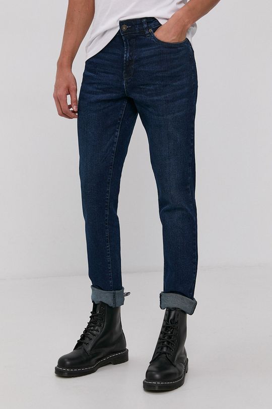джинсы Solid, синий пуховик стандартного кроя solid черный