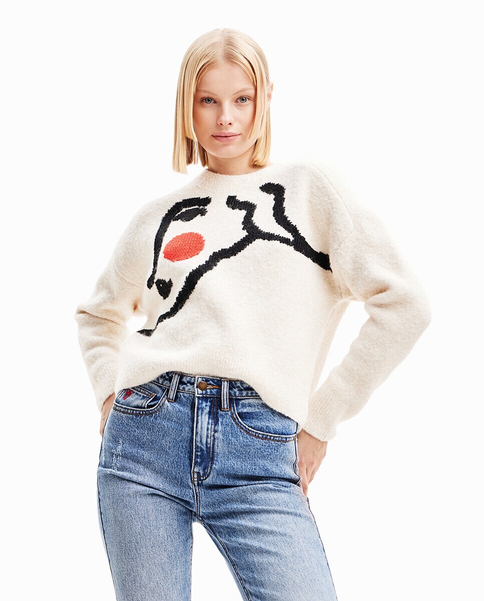 

Свитер оверсайз для лица Desigual