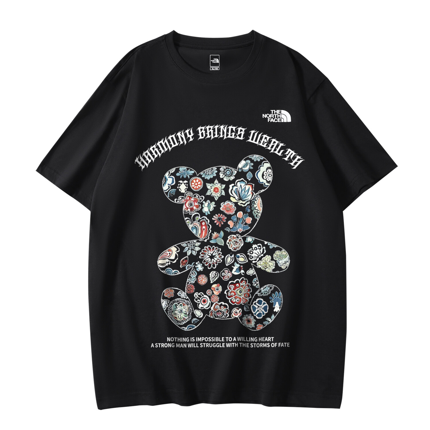 

Футболка унисекс черная The North Face, черный