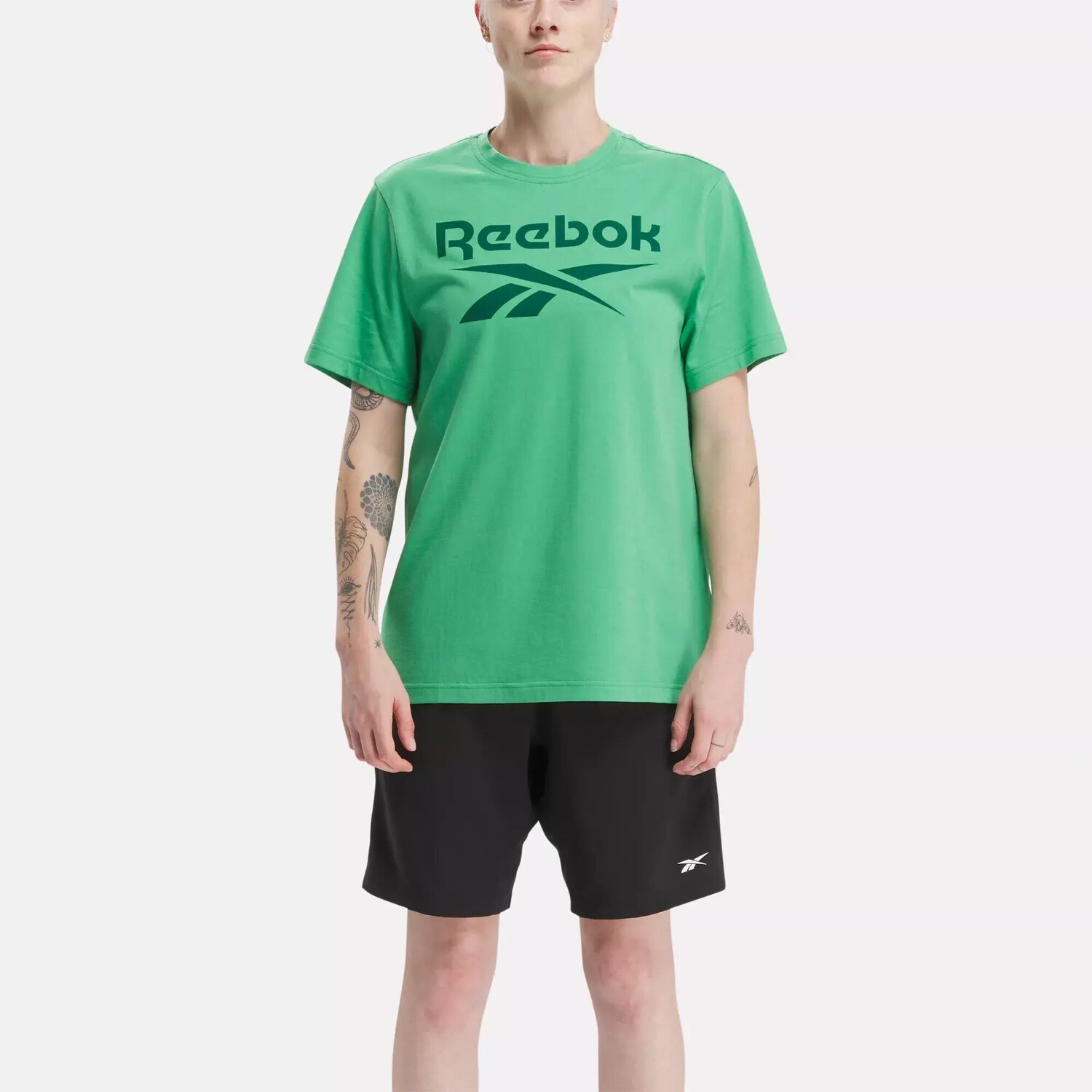 

Футболка с большим сложенным логотипом Identity Reebok, зеленый
