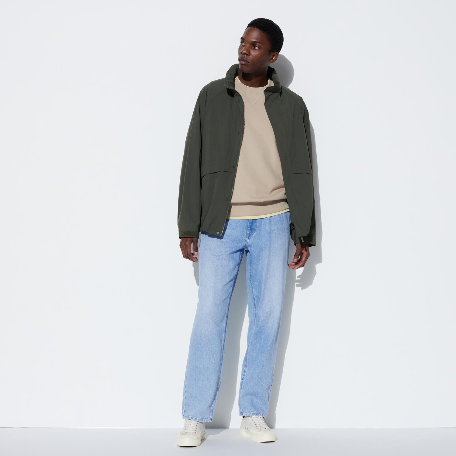 

Джинсы Uniqlo мужские широкие, синий