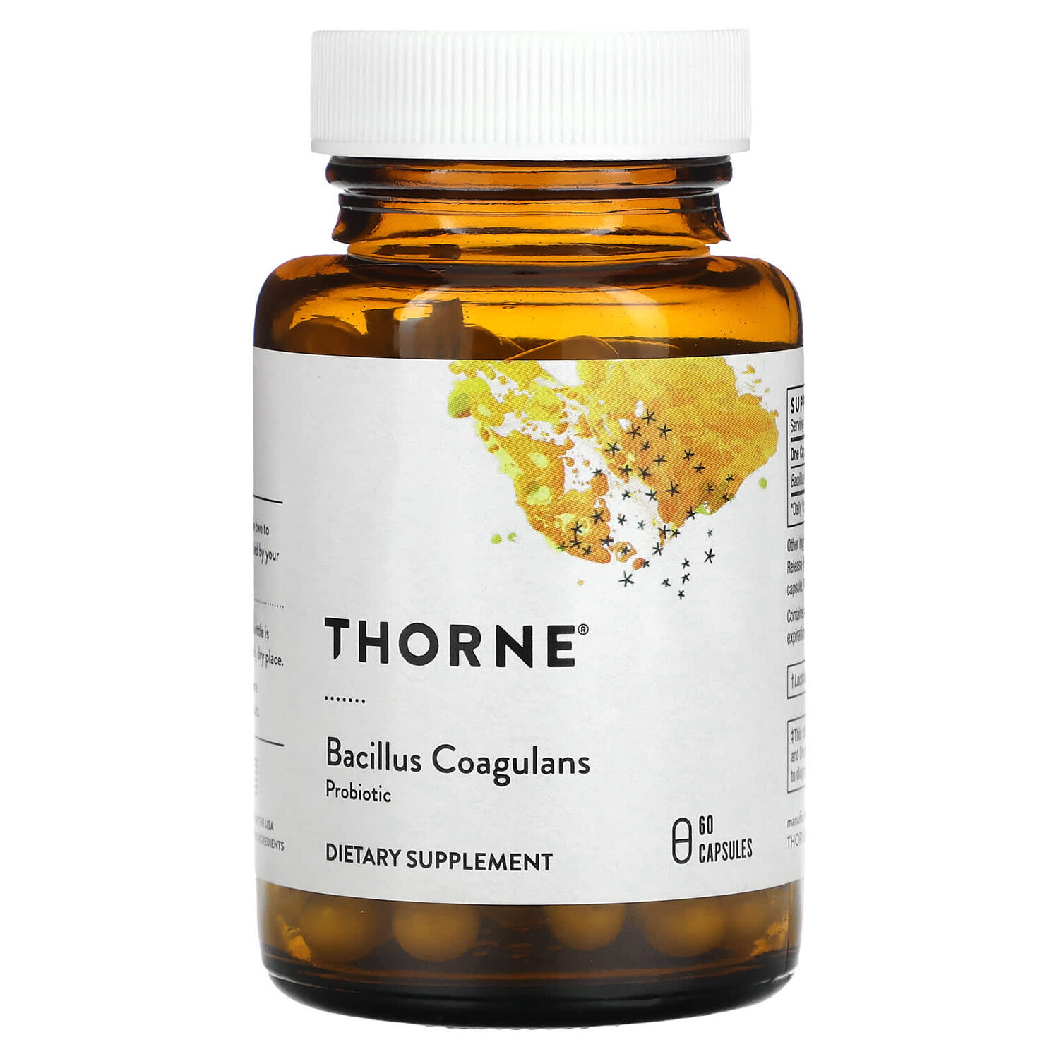 

Пробиотик Bacillus Coagulans, 60 вегетарианских капсул, Thorne