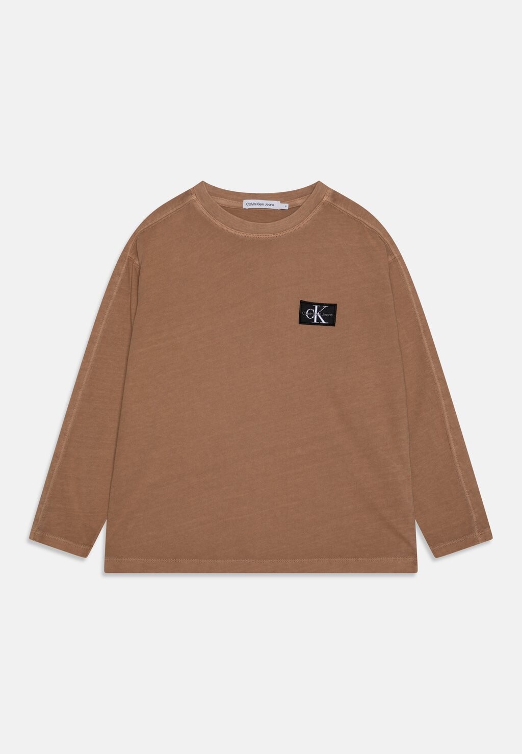

Топ с длинными рукавами MINERAL DYE BADGE Calvin Klein Jeans, цвет burnt clay