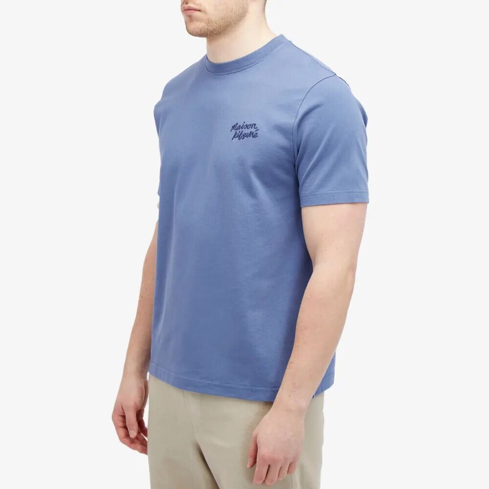 

Maison Kitsune Футболка Mini Handwriting Comfort, синий