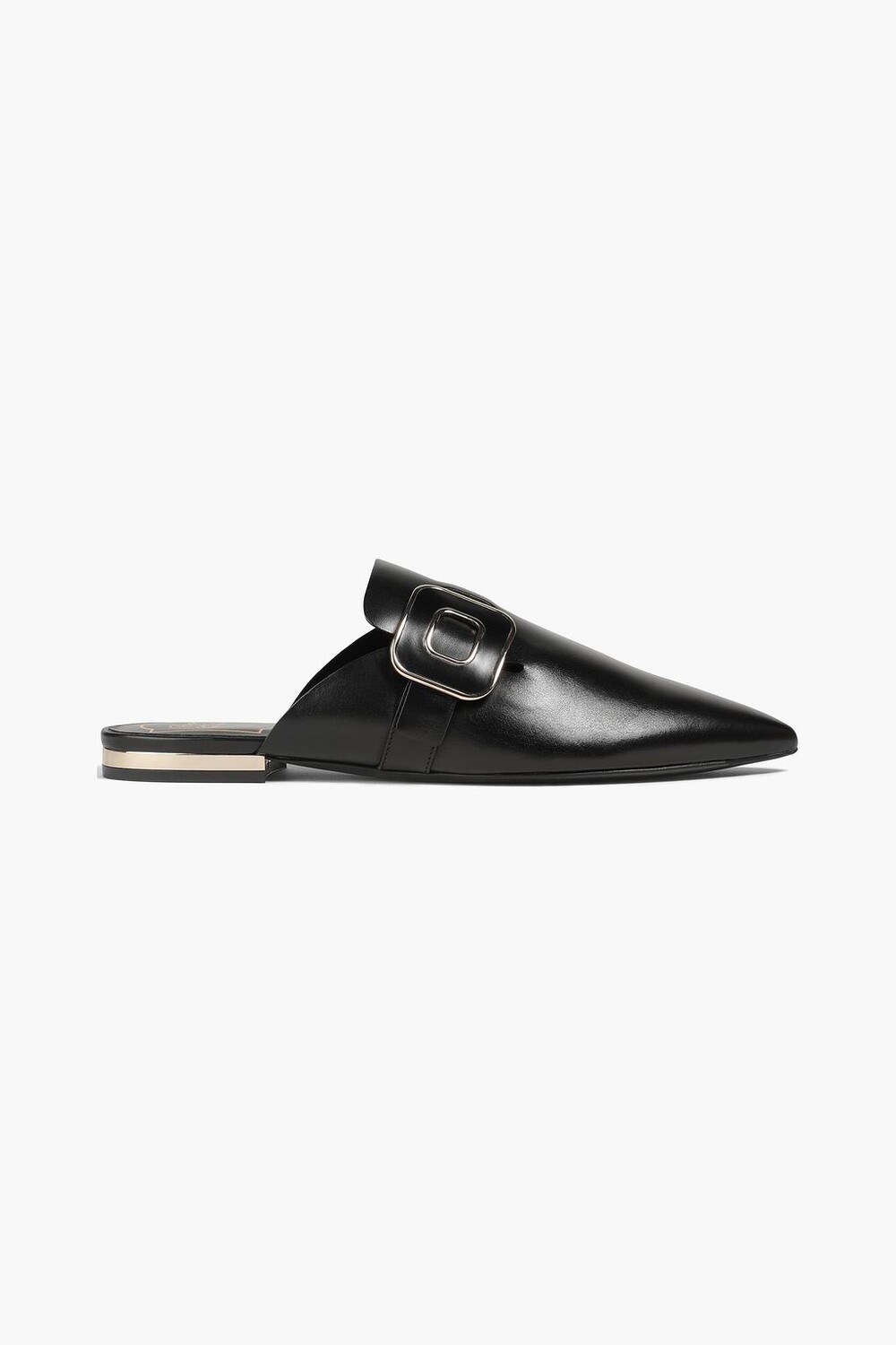 

Кожаные тапочки с пряжками ROGER VIVIER, черный