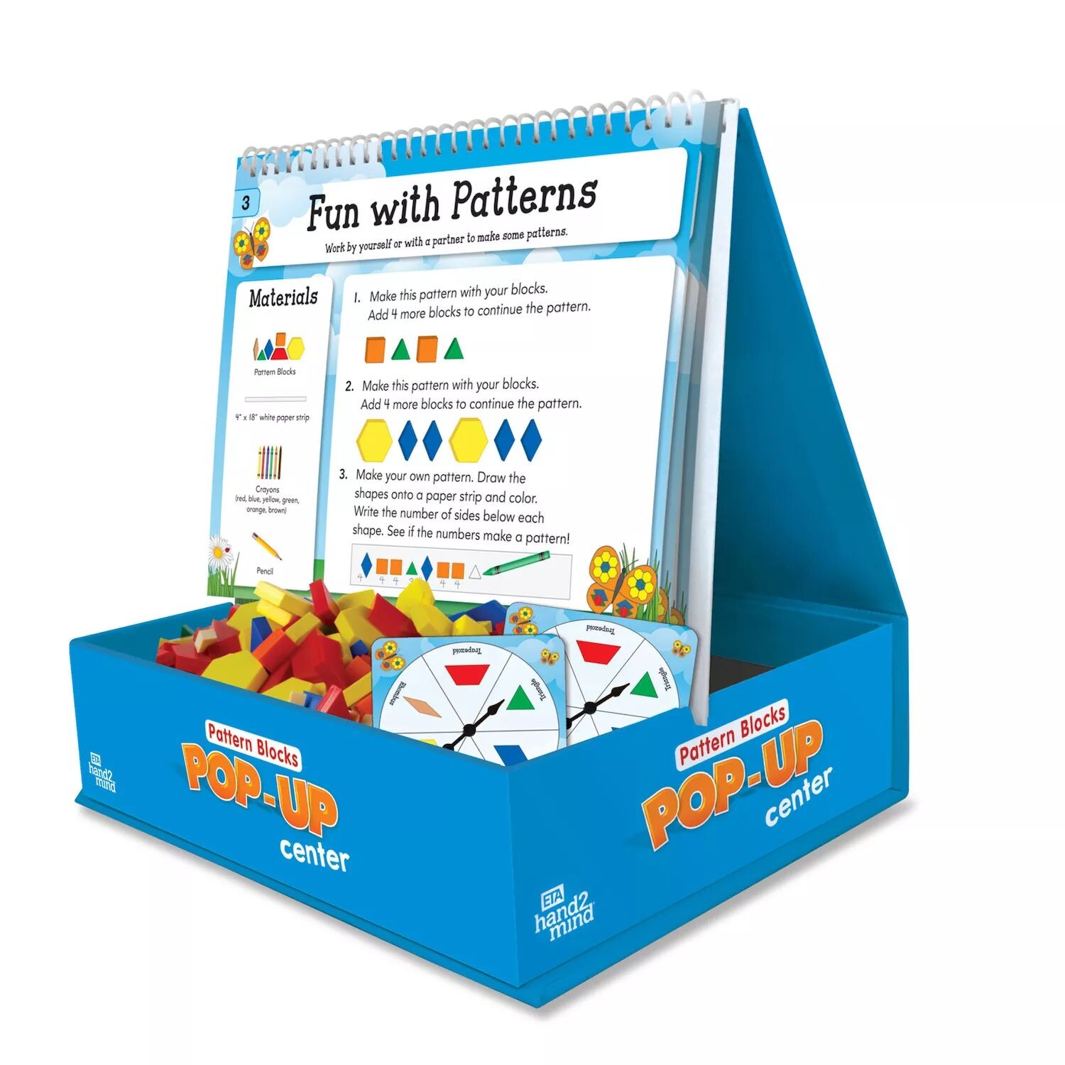 

Hand2mind Pattern Blocks Всплывающий центр мгновенного обучения hand2mind