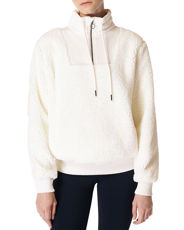 

Пуловер с молнией в четверть шерпа Sweaty Betty