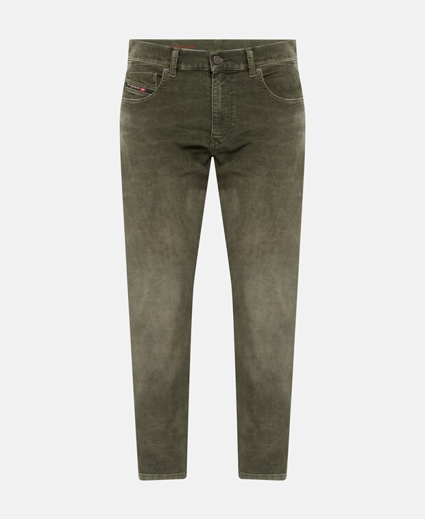 

Вельветовые брюки Diesel, хаки