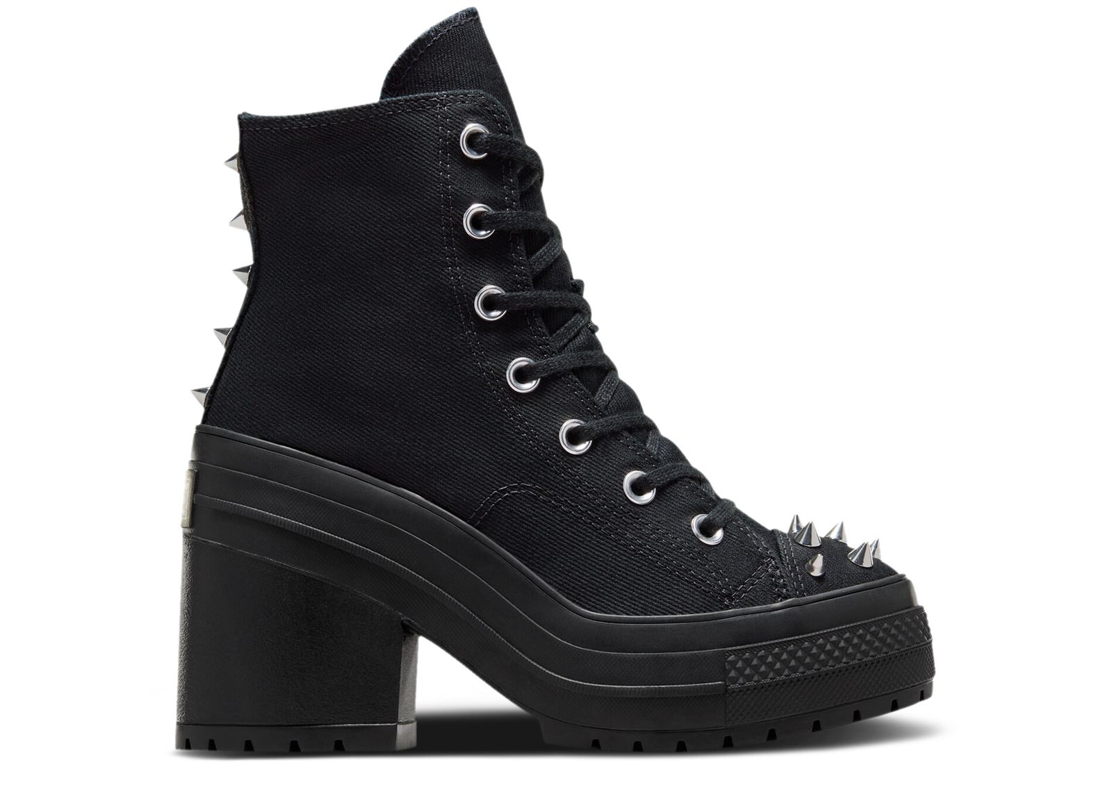 

Кроссовки Converse Wmns Chuck 70 De Luxe Heel Platform High 'Studded - Black', черный