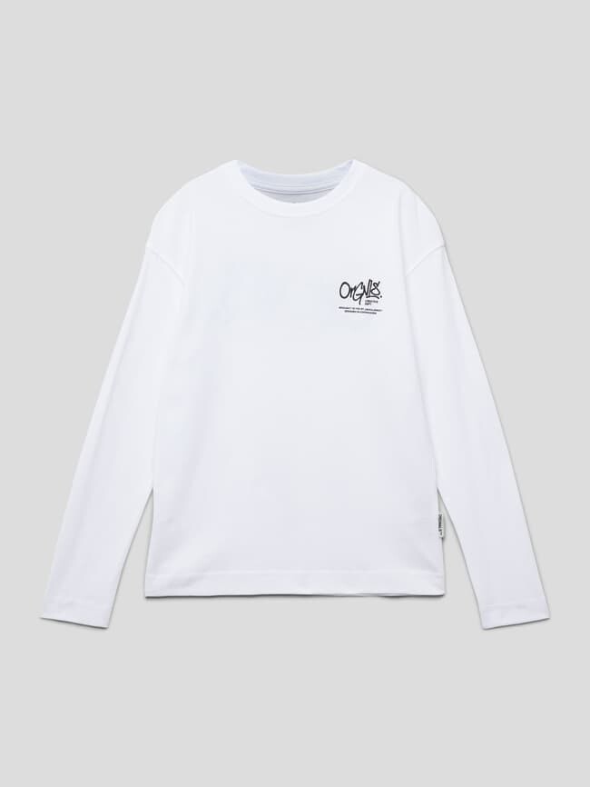 

Модель SILVERLAKE с длинным рукавом и эффектным принтом Jack & Jones, белый