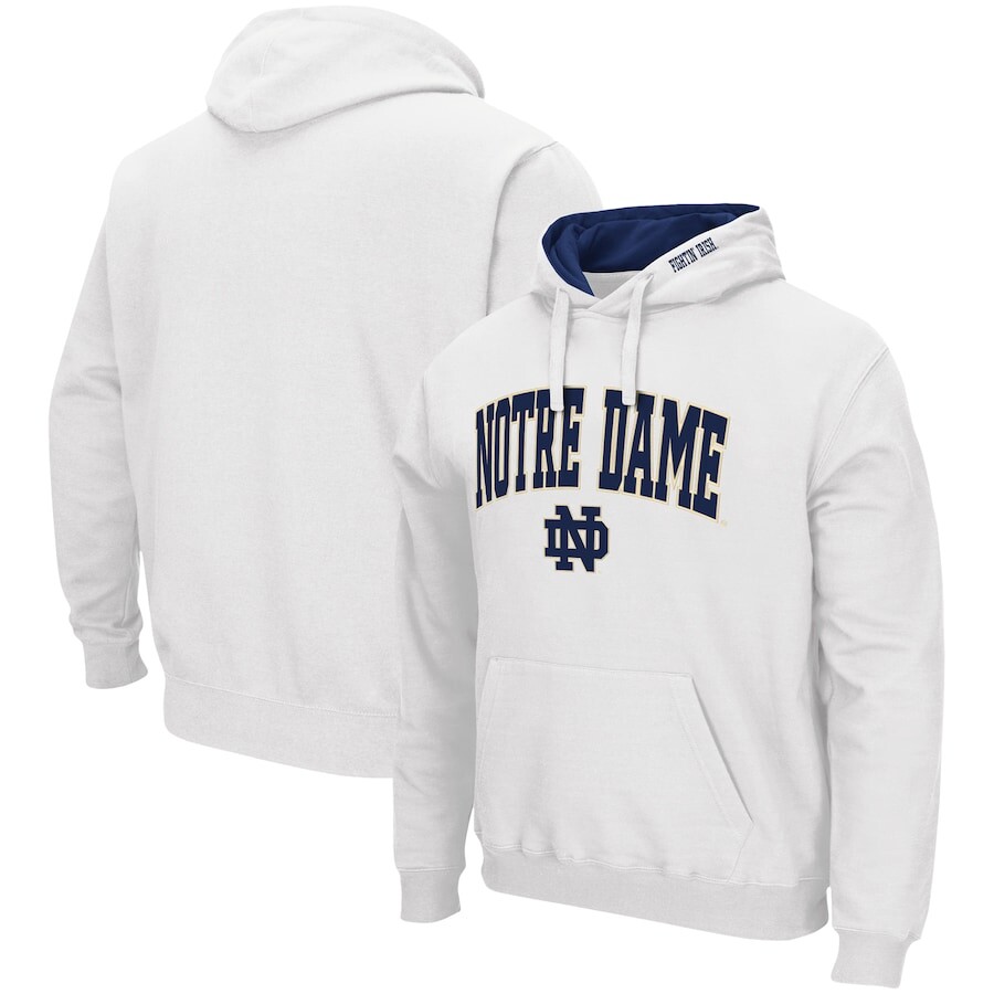 

Пуловер с капюшоном Colosseum Notre Dame Fighting Irish, белый