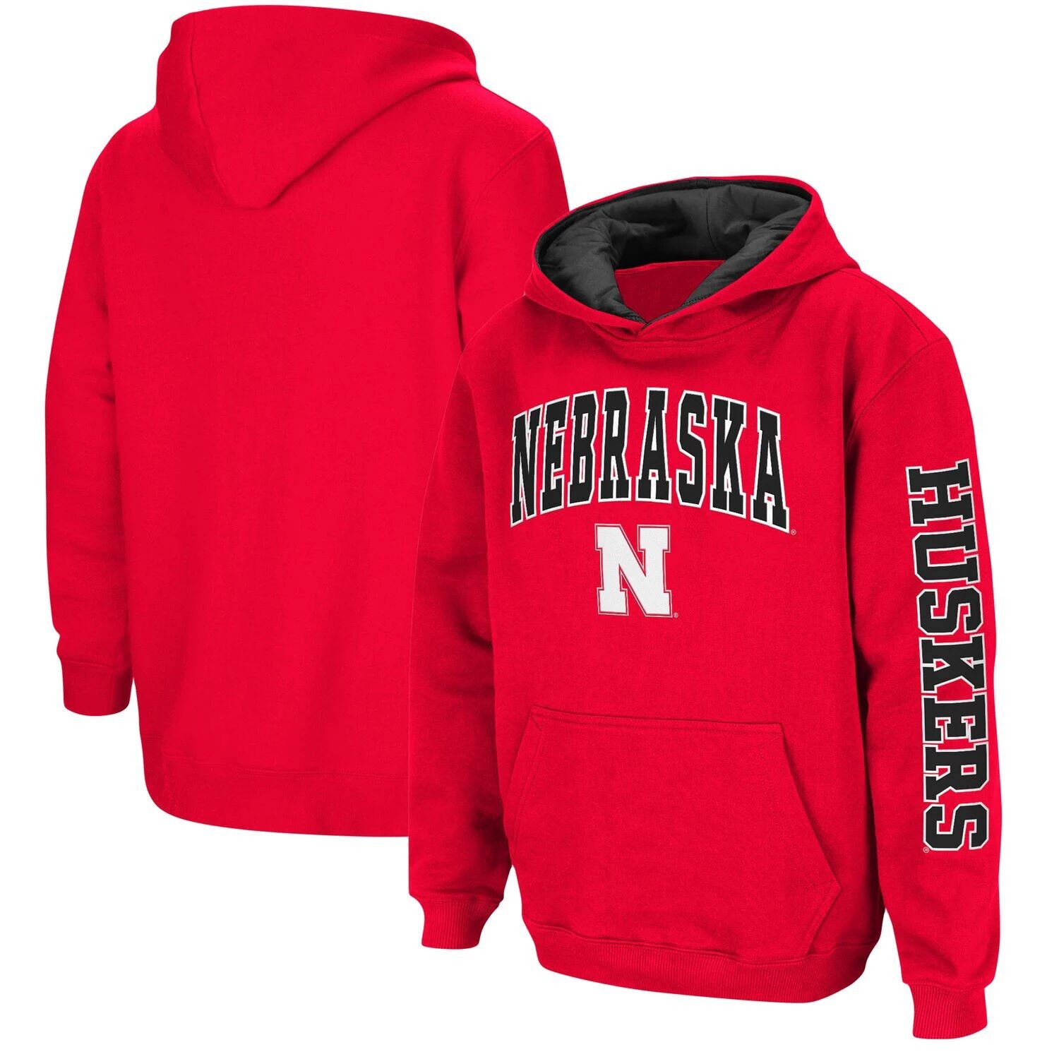 

Пуловер с капюшоном Youth Colosseum Scarlet Nebraska Huskers 2-Hit Team Colosseum