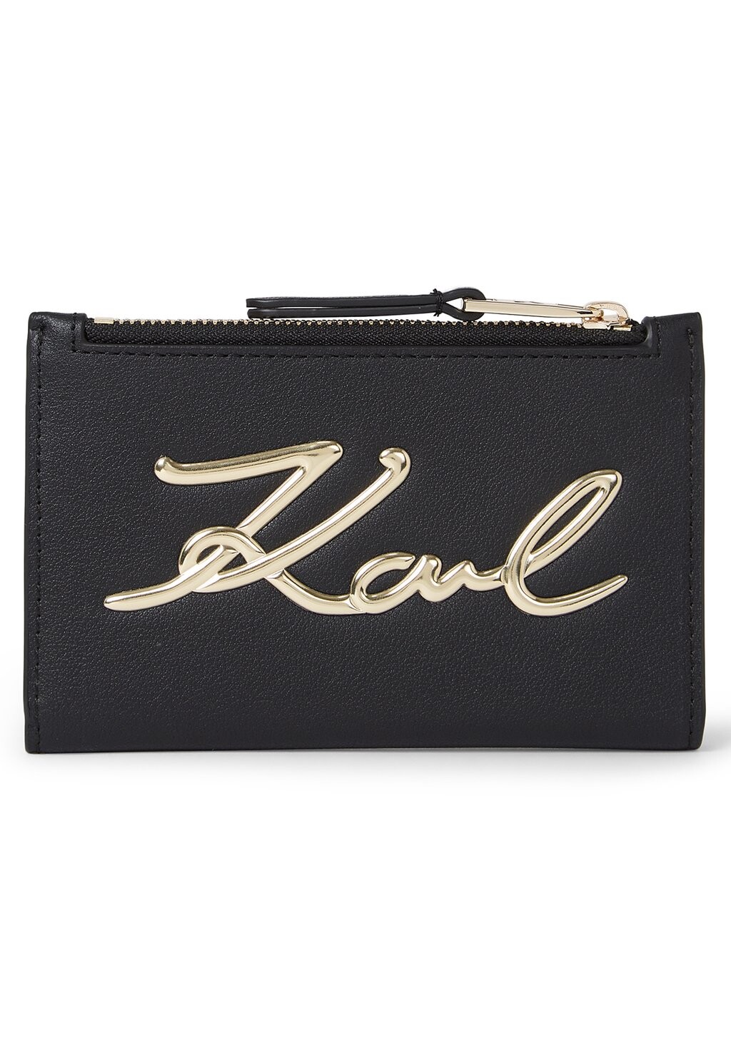 

Кошелек K SIGNATURE BIFOLD ZIP CH KARL LAGERFELD, черный/золотой