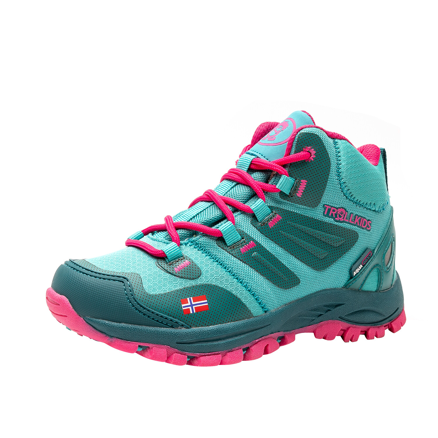 

Кроссовки Trollkids Hiker Mid Rondane, цвет Smaragdgrün / Rubinrot
