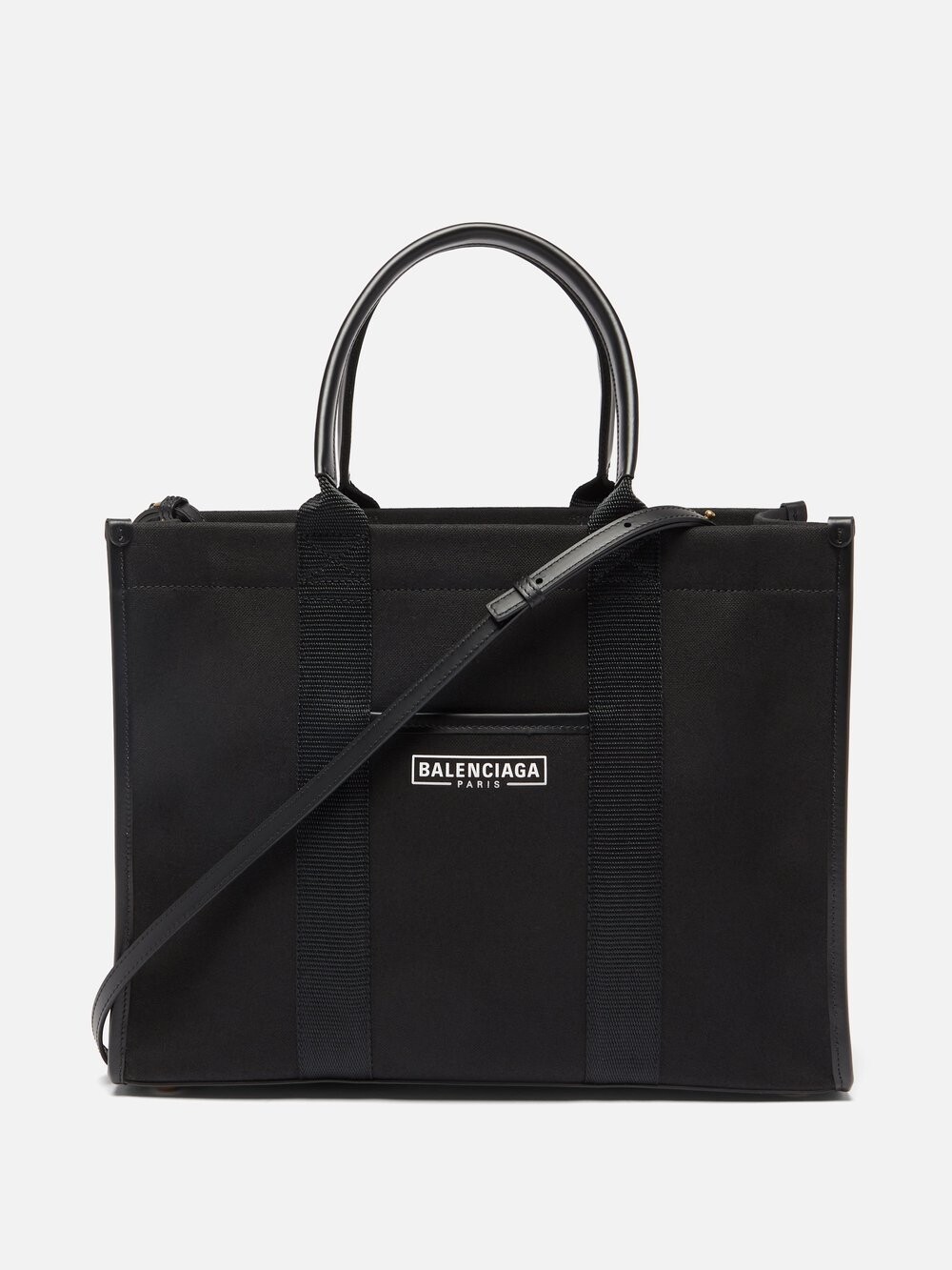 

Сумка-тоут neo navy m с кожаной отделкой Balenciaga, черный