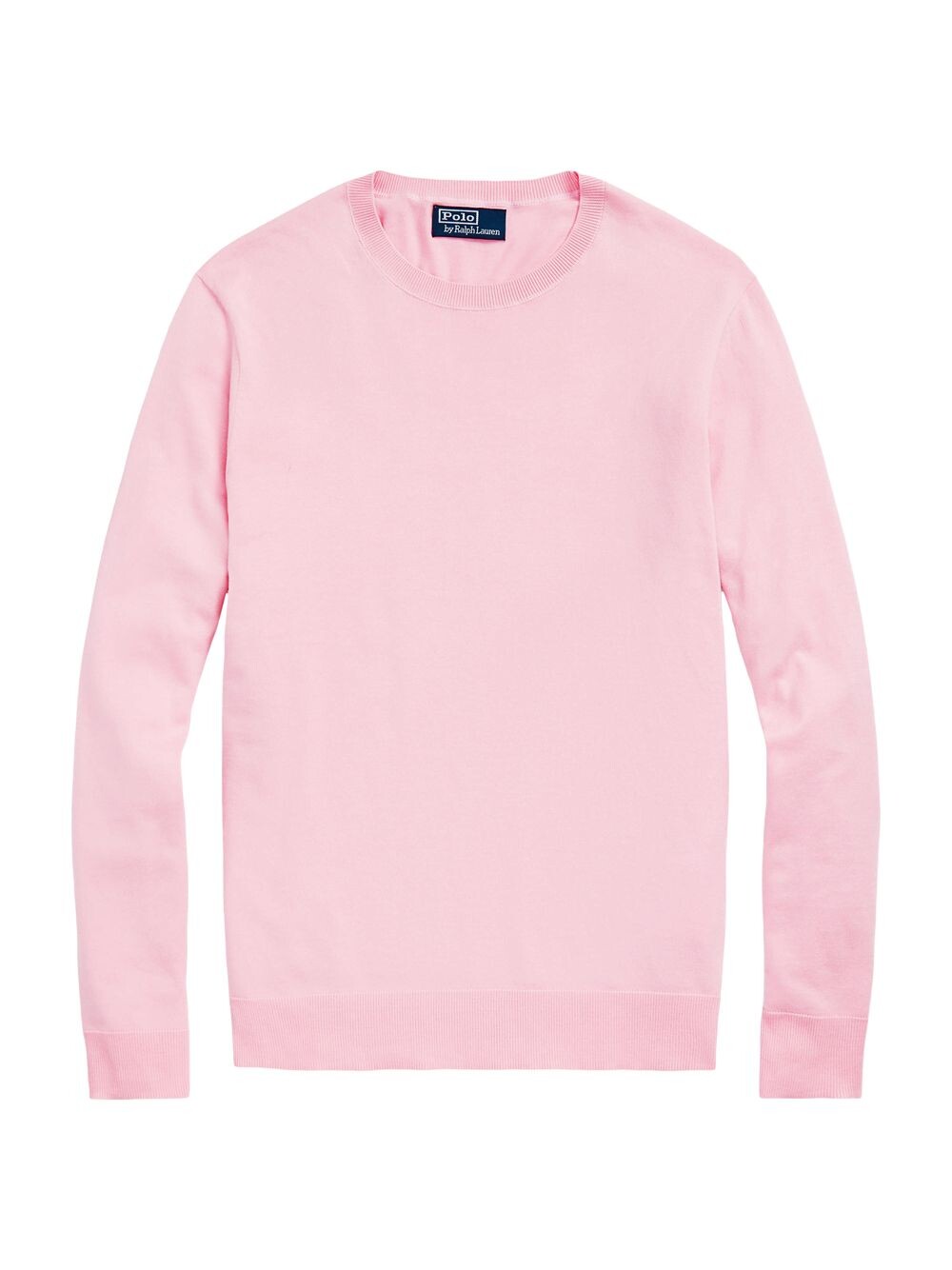 

Хлопковый свитер с круглым вырезом Polo Ralph Lauren, розовый