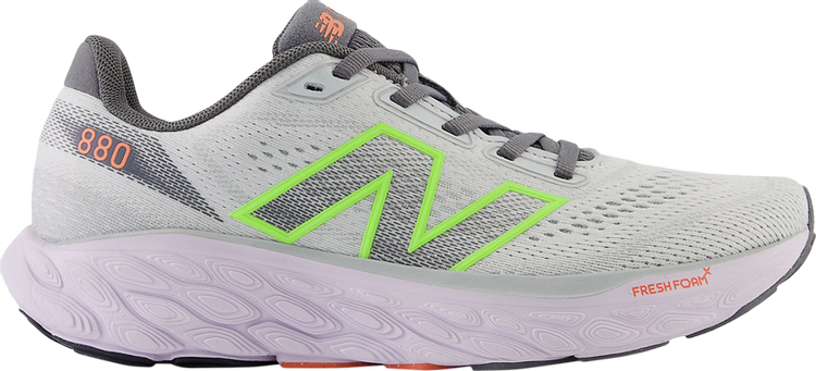 

Кроссовки Wmns Fresh Foam X 880v14 Wide 'Grey Matter Bleached Lime Glow', серый