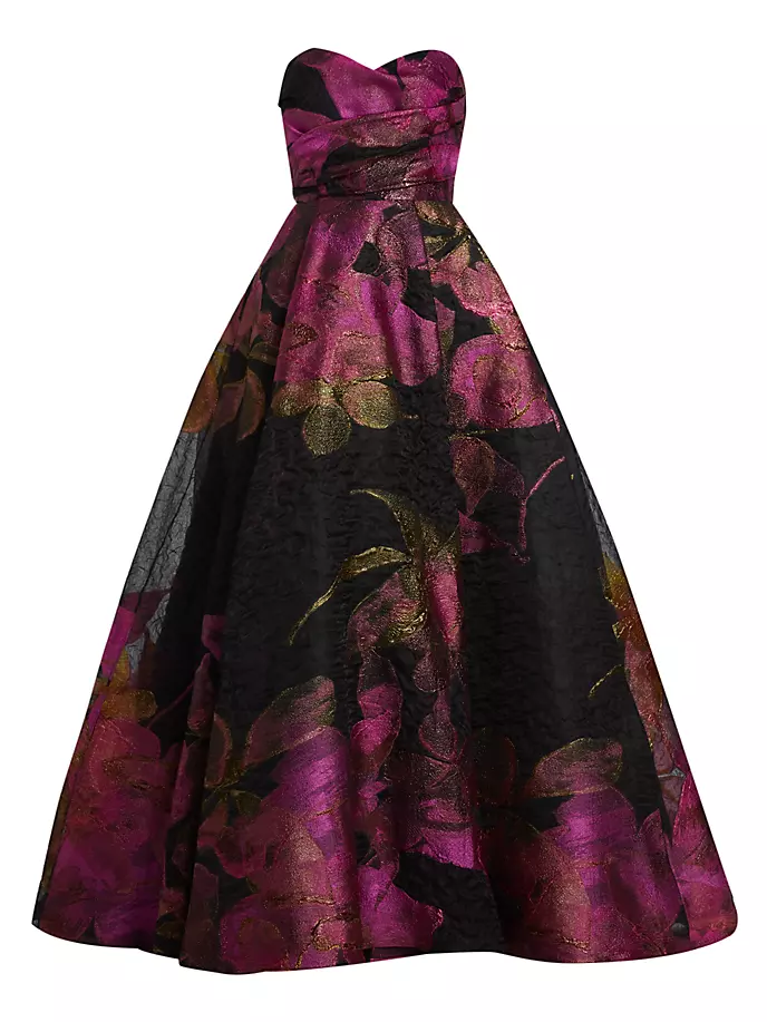 

бальное платье Cloq Amsale, цвет fuchsia black