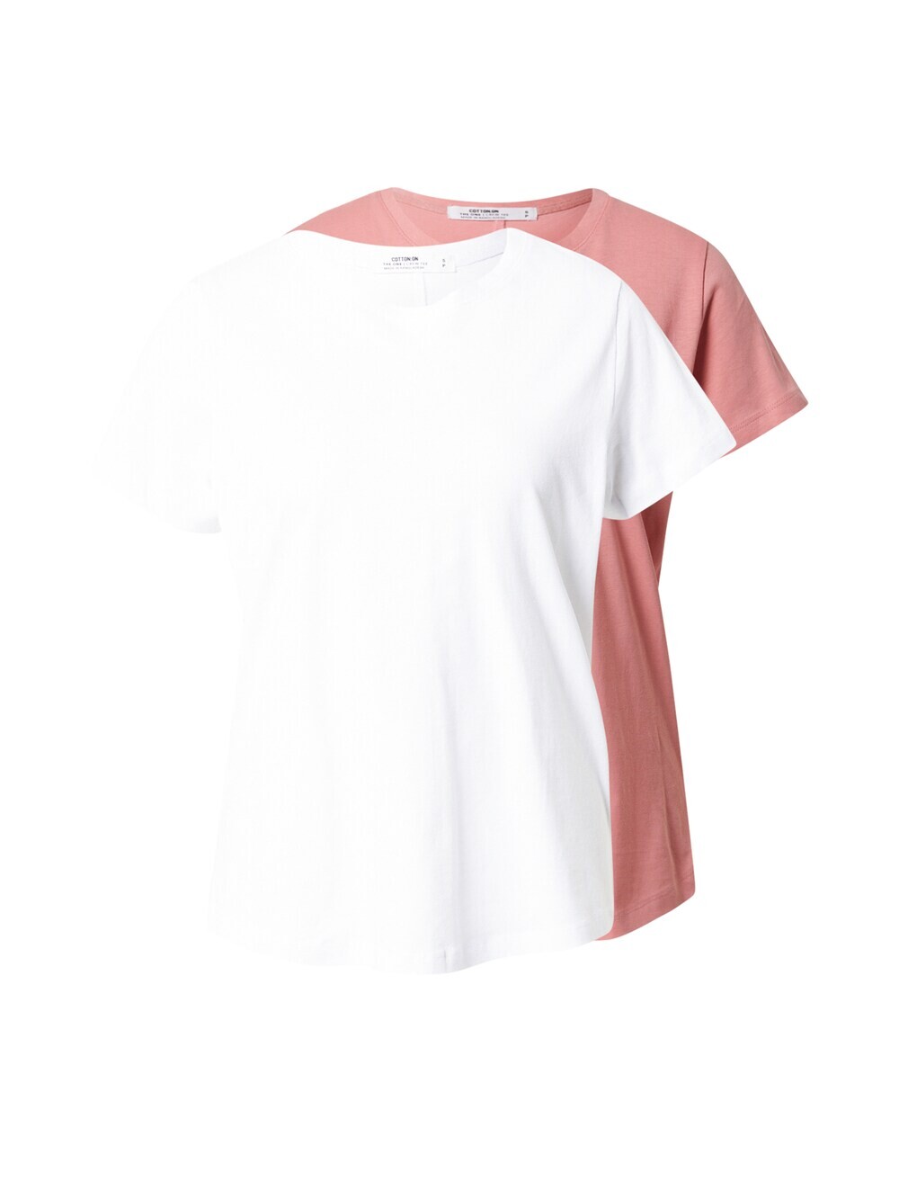 

Рубашка Cotton On, темно-розовый/белый