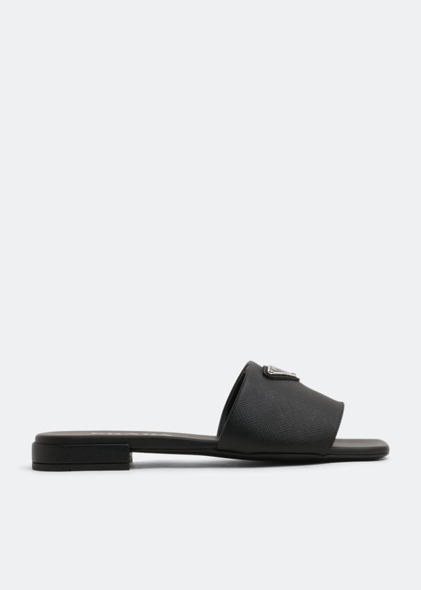 

Сандалии Prada Saffiano Leather, черный