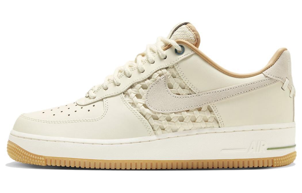 

Кроссовки Nike Air Force 1 Low '07 Premium NAI-KE Bamboo Weave цвета слоновой кости