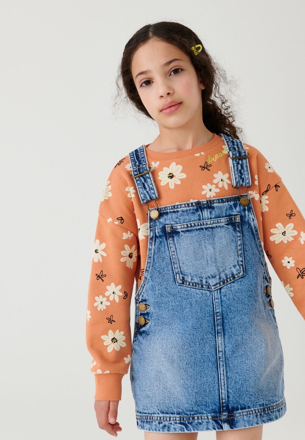 

Джинсовое платье Pinafore Next, синий