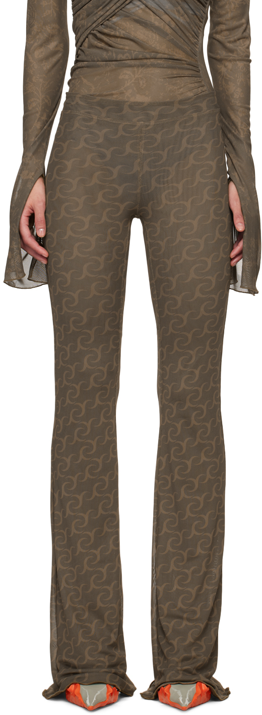 Двусторонние брюки цвета хаки Jade Cropper