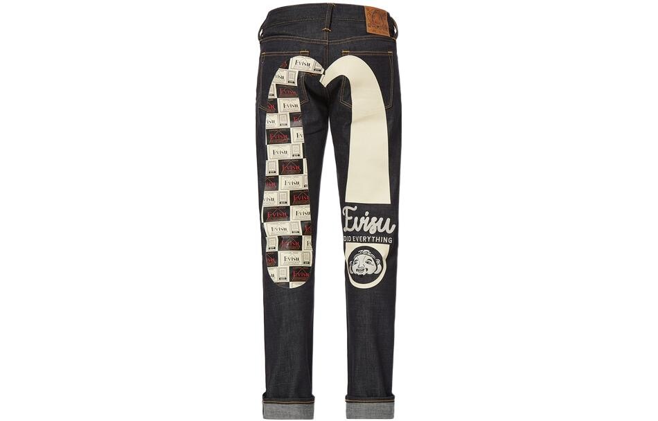

Джинсы мужские деним синие Evisu, синий