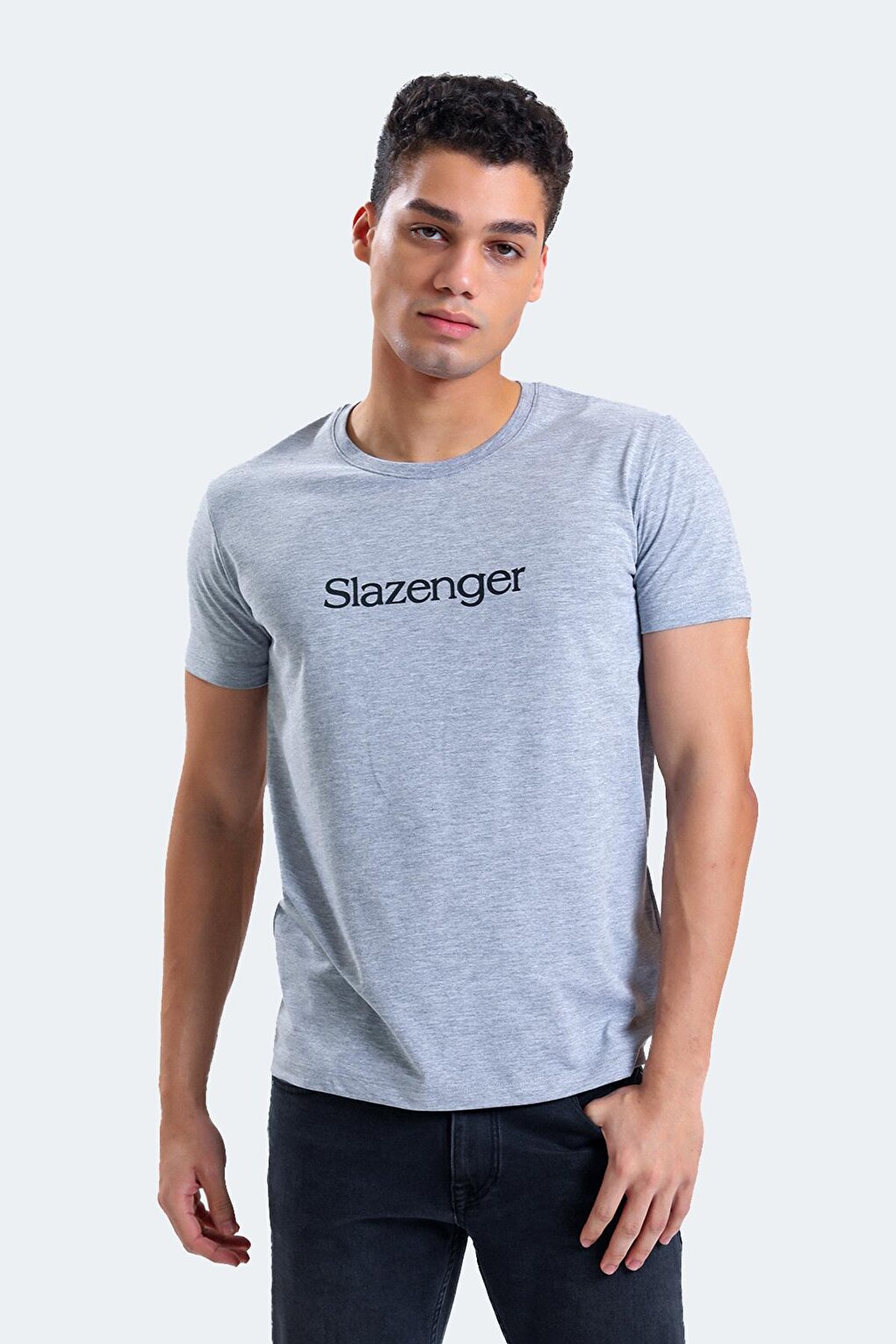 

SABE I Мужская футболка серая SLAZENGER, Серый