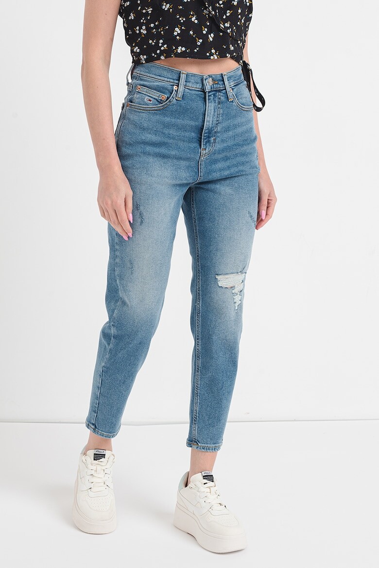

Джинсы Mom Fit с потертостями Tommy Jeans, синий