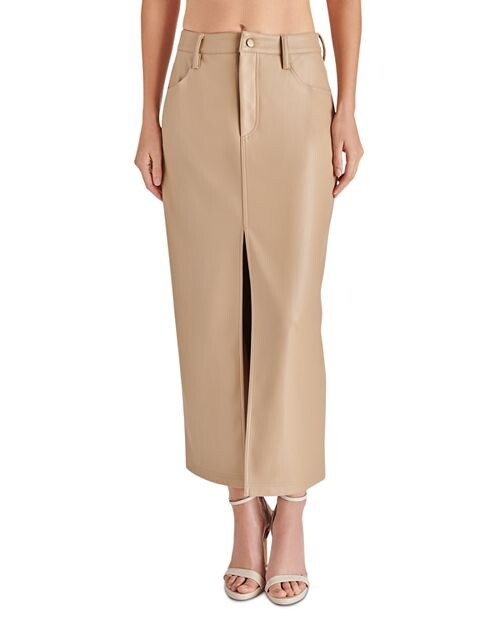

Юбка макси из искусственной кожи Avani STEVE MADDEN, цвет Tan/Beige