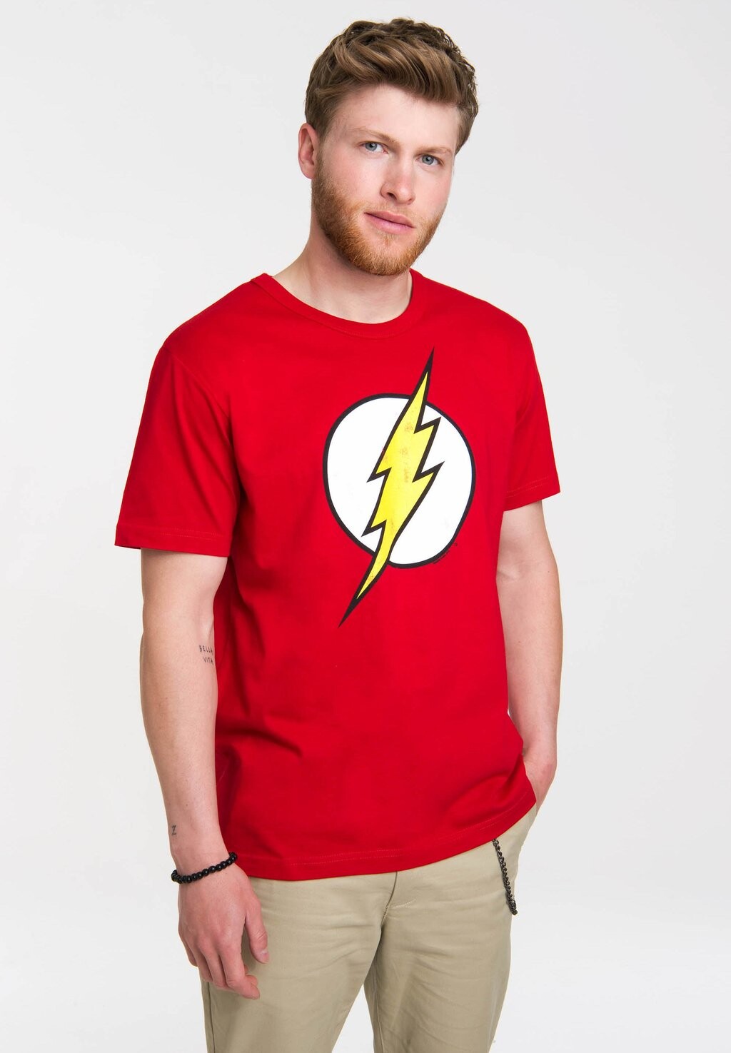

Футболка с принтом LOGOSHIRT, красный