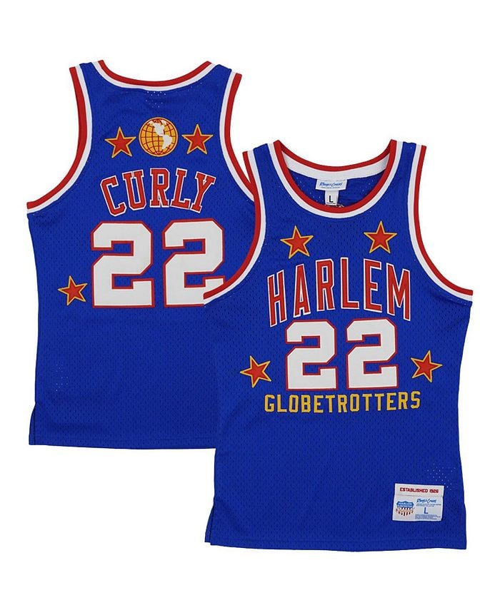 

Мужская джерси Curly Neal Royal Harlem Globetrotters Throwback Swingman Rings & Crwns, синий