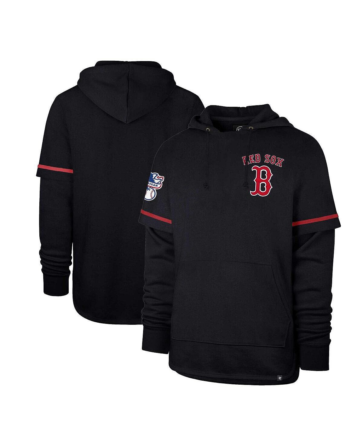 

Мужской темно-синий пуловер с капюшоном Boston Red Sox Shortstop '47 Brand