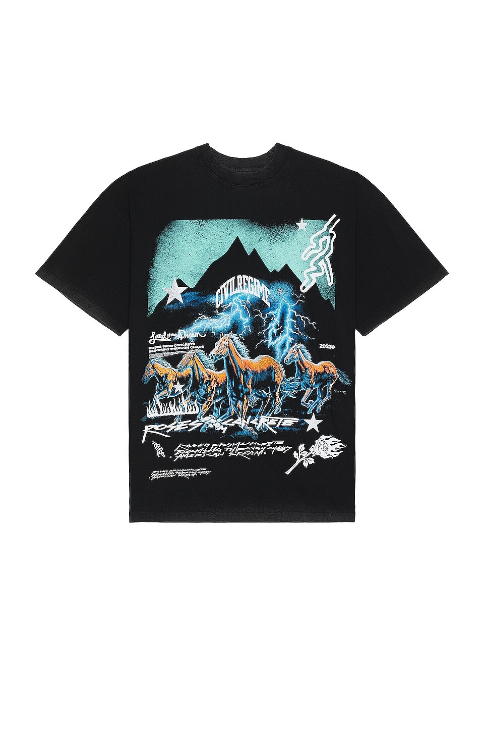 

Футболка Civil Regime Mount Bravery American Classic Oversized, цвет Vintage Black