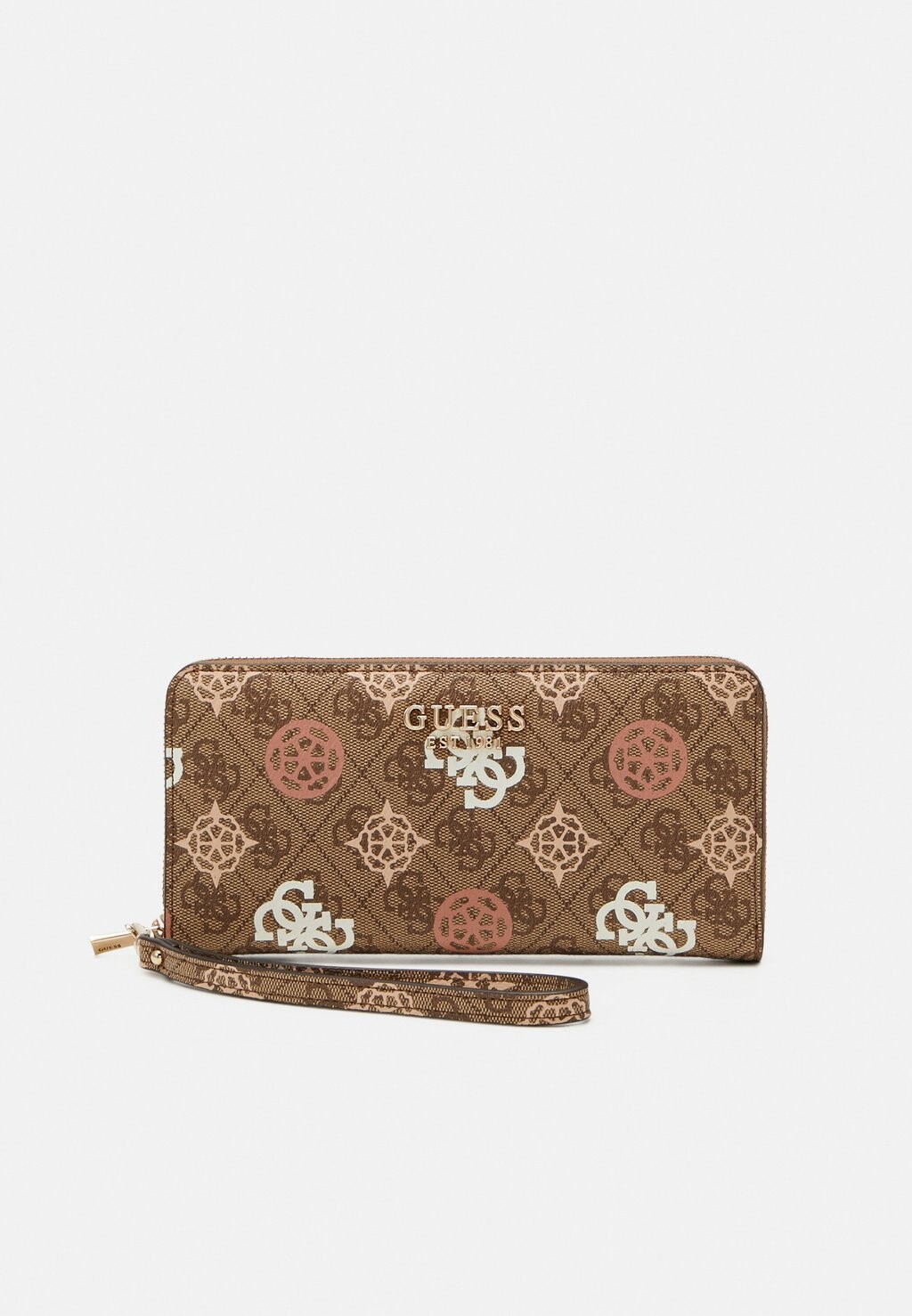 

Кошелек Eliette Logo Guess, цвет latte multi