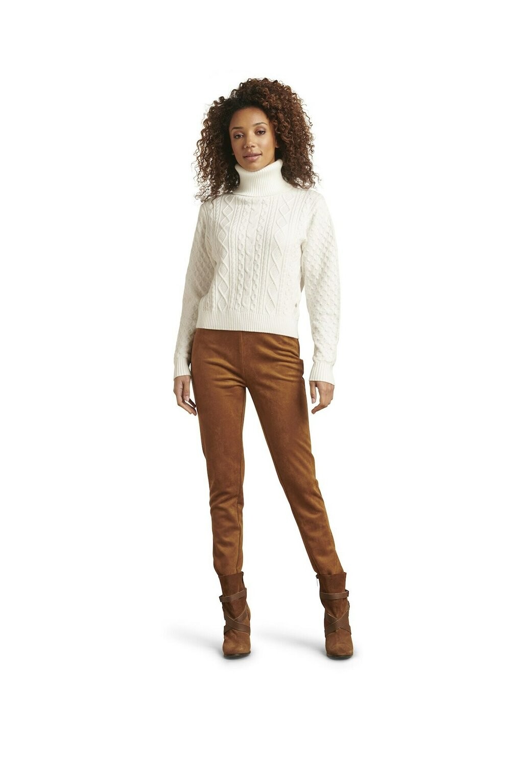 

Вязаный свитер TEXTURED TURTLENECK Smashed Lemon, цвет offwhite