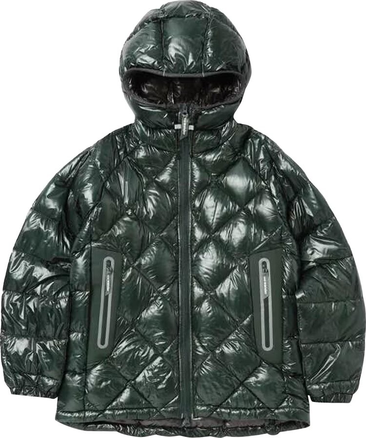 

Худи And Wander Diamond Stitch Down 'Green', зеленый