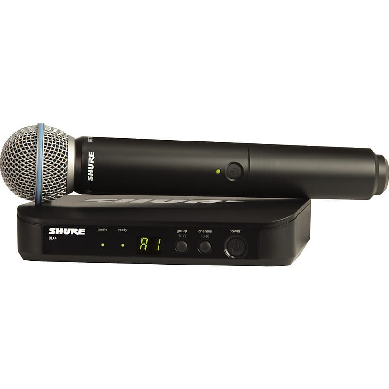Микрофон Shure BLX24/B58 H11 Wireless Vocal System with Beta 58A (H11: 572 to 596 MHz) микрофон проводной shure beta 58a разъем xlr 3 pin m серый металлик