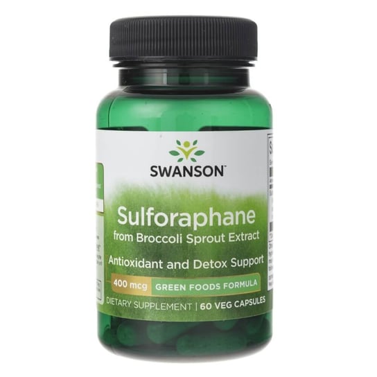 Swanson, Сульфорафан, 400 мкг, 60 капсул swanson selenoexcell 200 мкг 60 капсул