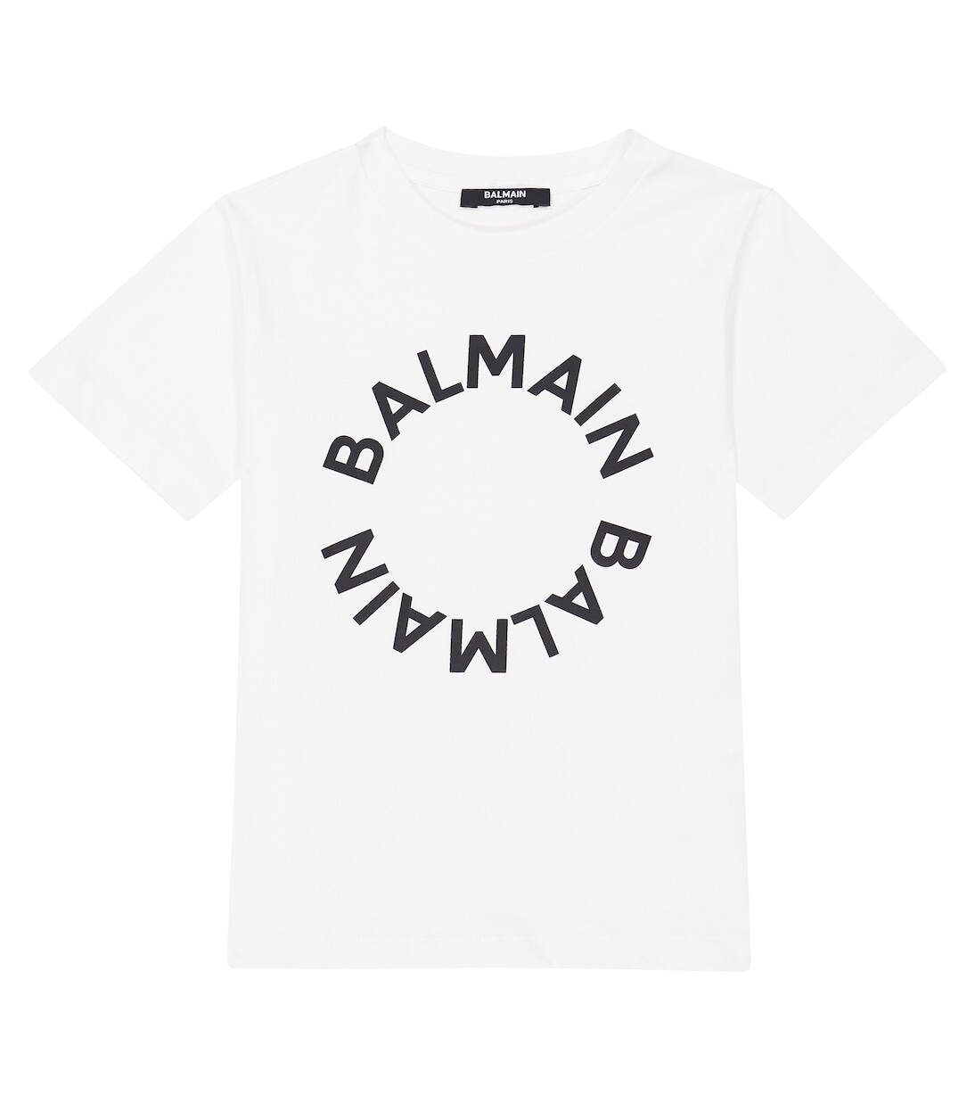

Футболка из хлопкового джерси с логотипом Balmain, белый