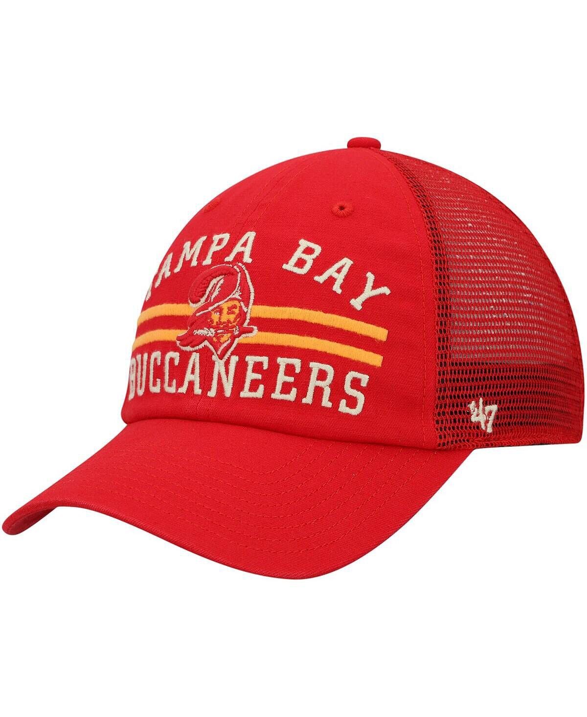Мужская красная бейсболка Tampa Bay Buccaneers Highpoint Trucker Clean Up Snapback '47 '47 Brand