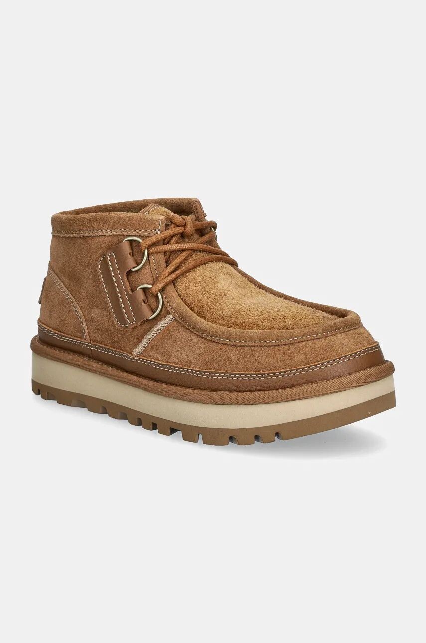 

Замшевые ботинки UGG Hayden Moc, коричневый