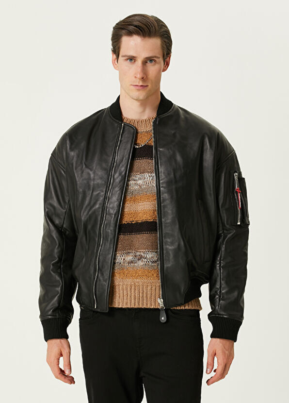 

Кожаная куртка Dsquared2, черный