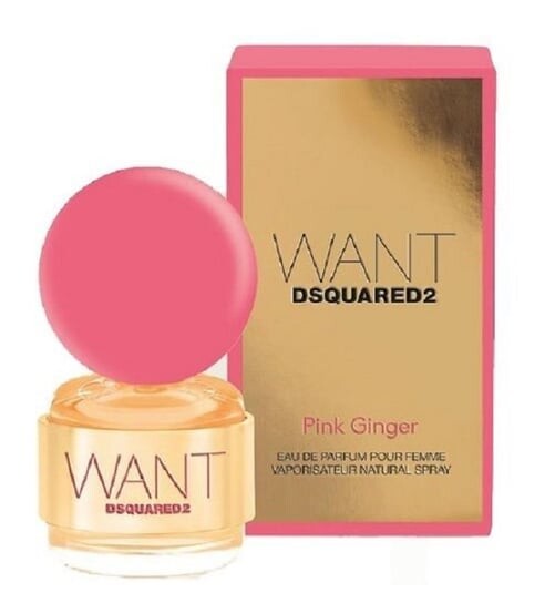 

Для женщин, парфюмированная вода, 50 мл Dsquared, Want Pink Ginger, Dsquared2