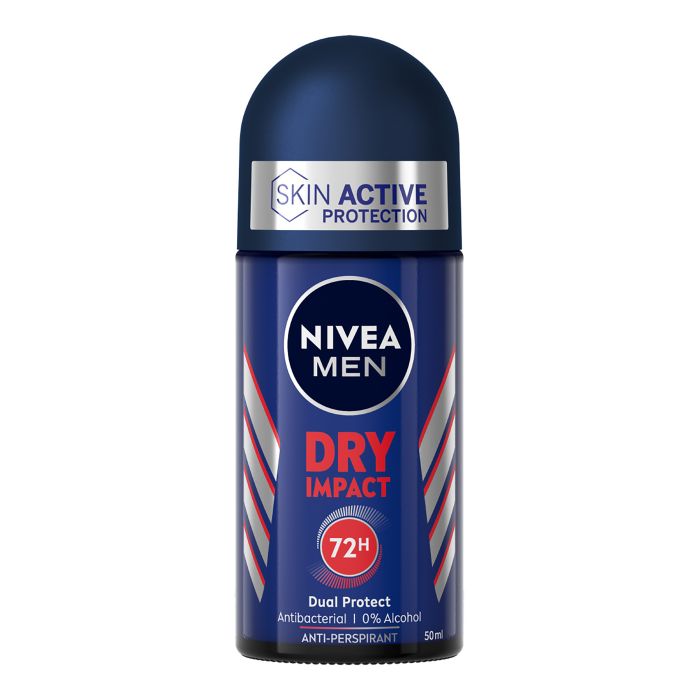 Дезодорант Men Dry Impact Plus Desodorante Roll On Nivea, 50 ml agrado дезодорант роликовый for men c экстрактом бисаболола защита 48 часов