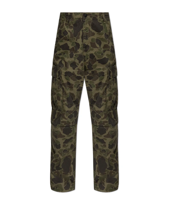 

Брюки с мотивом моро Carhartt Wip, зеленый